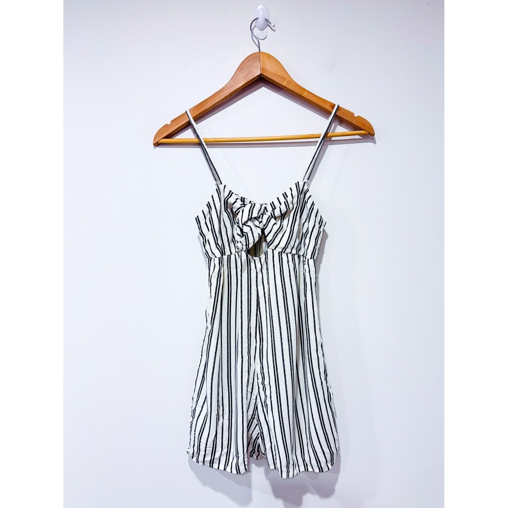 BILLABONG Cream striped romper | Beach Summer Boho | Small